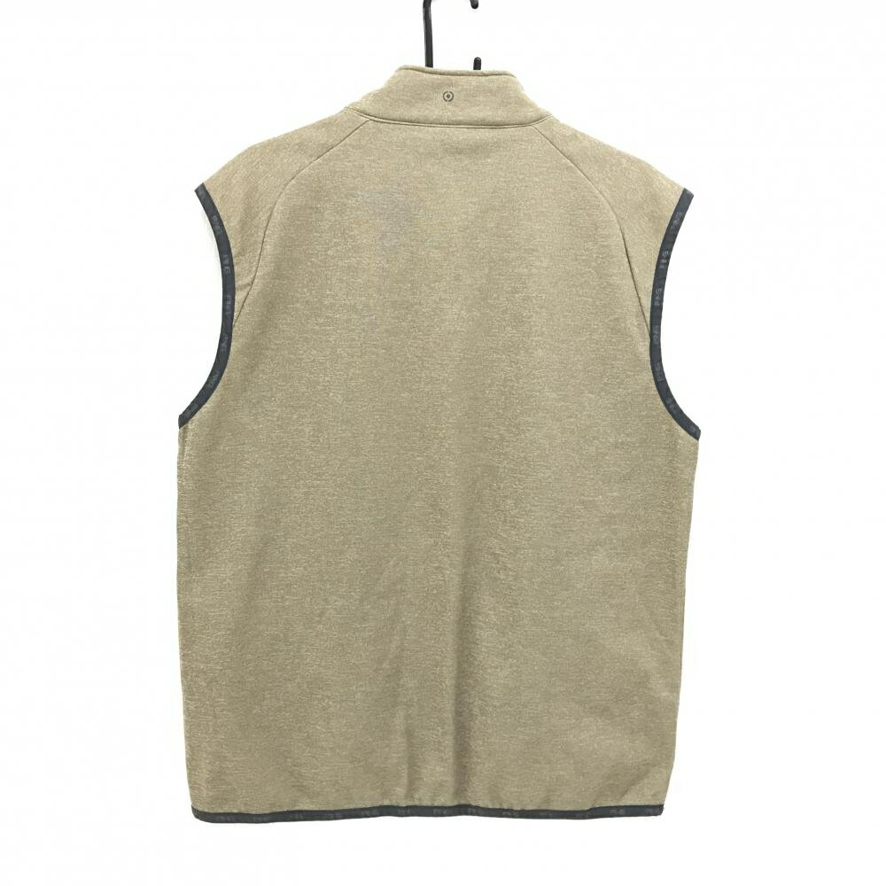 【超美品】ピン 中綿切替ベスト ライトブラウン 裏起毛 前身頃中綿 メンズ XL ゴルフウェア PING