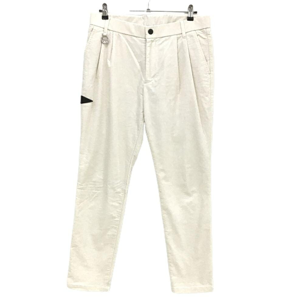 MARK & LONA - 【美品】ホンガーメント コーデュロイパンツ 白 シンプル マークアンドロナ メンズ 48(L) ゴルフウェア MARK＆LONA
