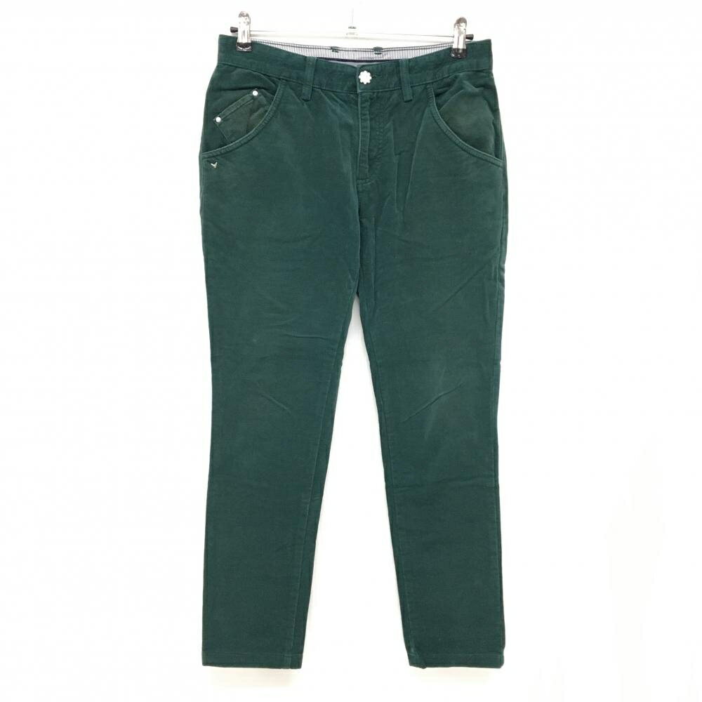 キャロウェイ パンツ グリーン 無地 表微起毛 ストレッチ メンズ S ゴルフウェア Callaway