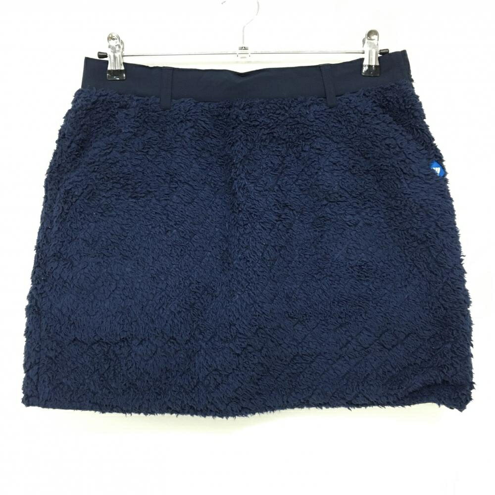乐天商城 - 【美品】アディダス リバーシブルスカート ネイビー ボア 裏無地 ボアへたり レディース L/G ゴルフウェア adidas