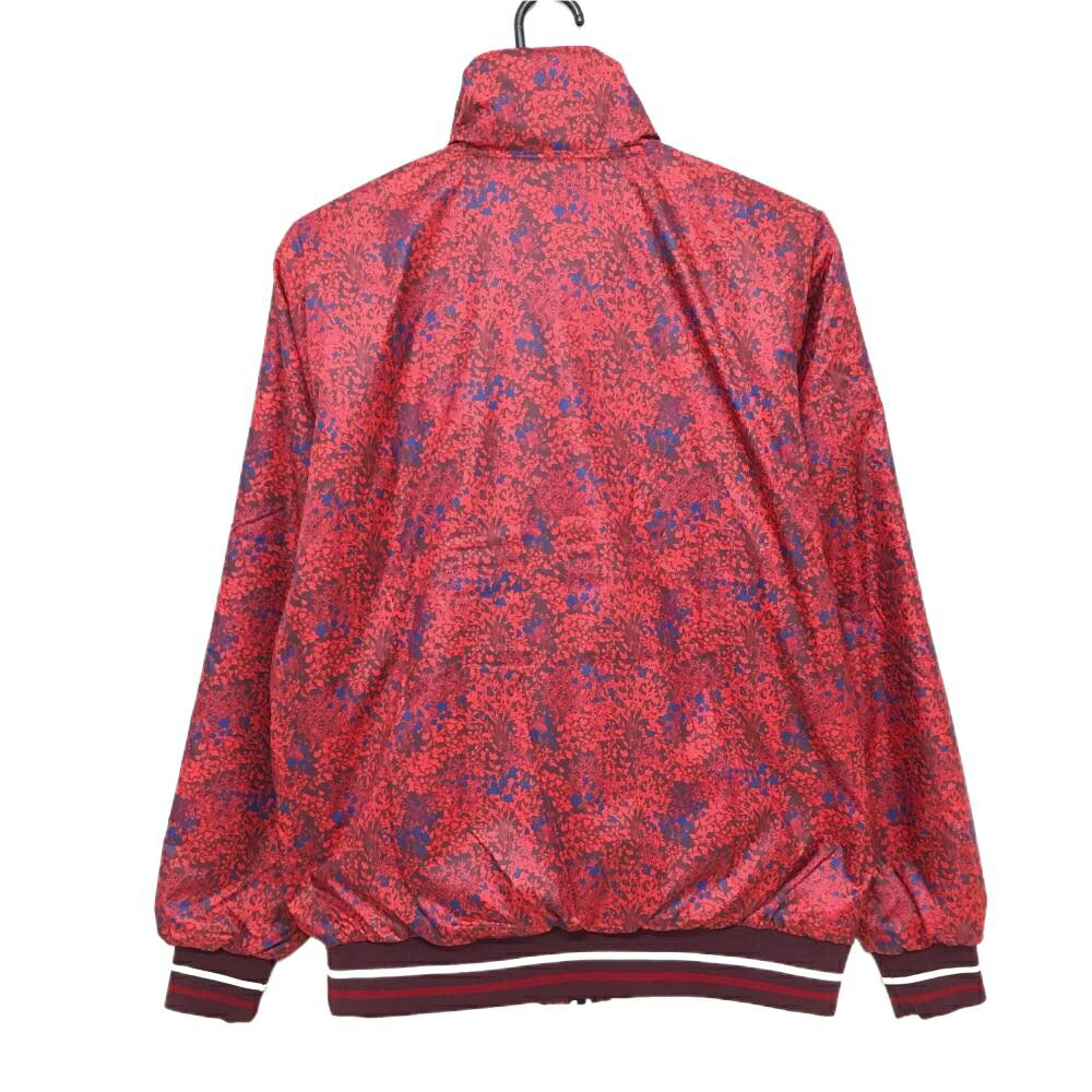 【超美品】ルコックゴルフ 中綿ジャケット レッド×ブルー 花柄 メンズ M ゴルフウ...