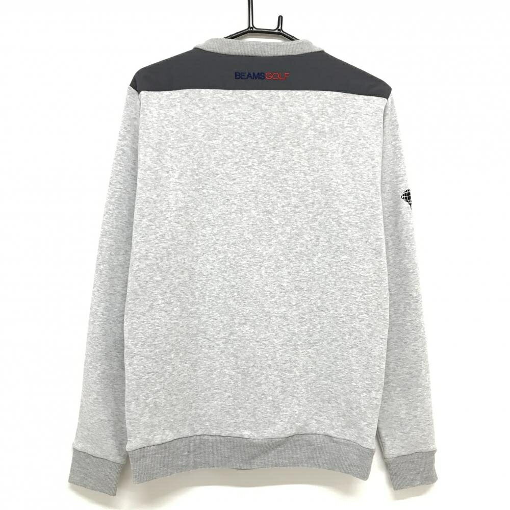 ビームスゴルフ トレーナー 杢グレー 肩切替 裏起毛 メンズ L ゴルフウェア BEAMS GOLF