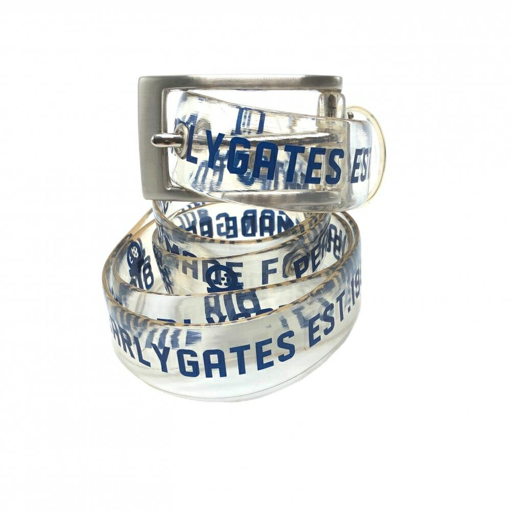 パーリーゲイツ クリアベルト ネイビー ロゴ総柄 レディース ゴルフウェア PEARLY GATES