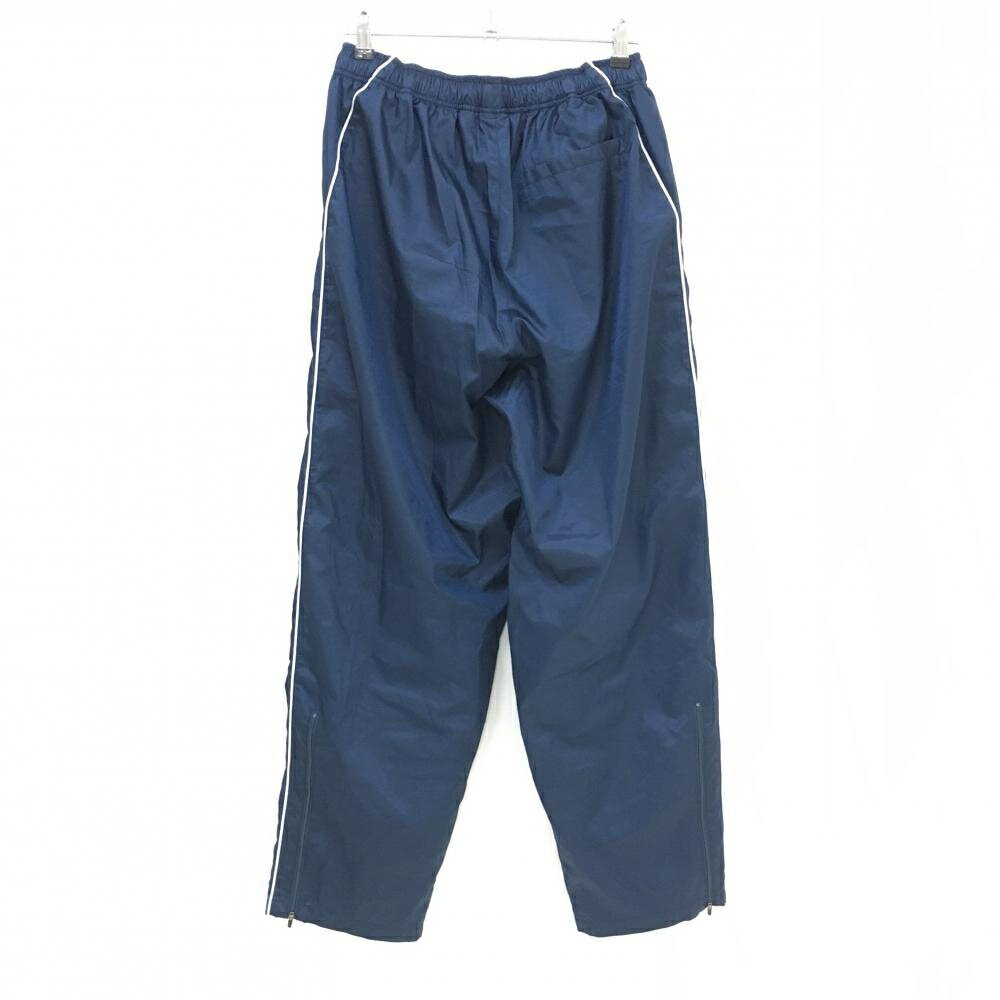 【超美品】ナイキ パンツ ネイビー 斜めストライプ織生地 メッシュ裏地 メンズ XXL ゴルフウェア 大きいサイズ NIKE