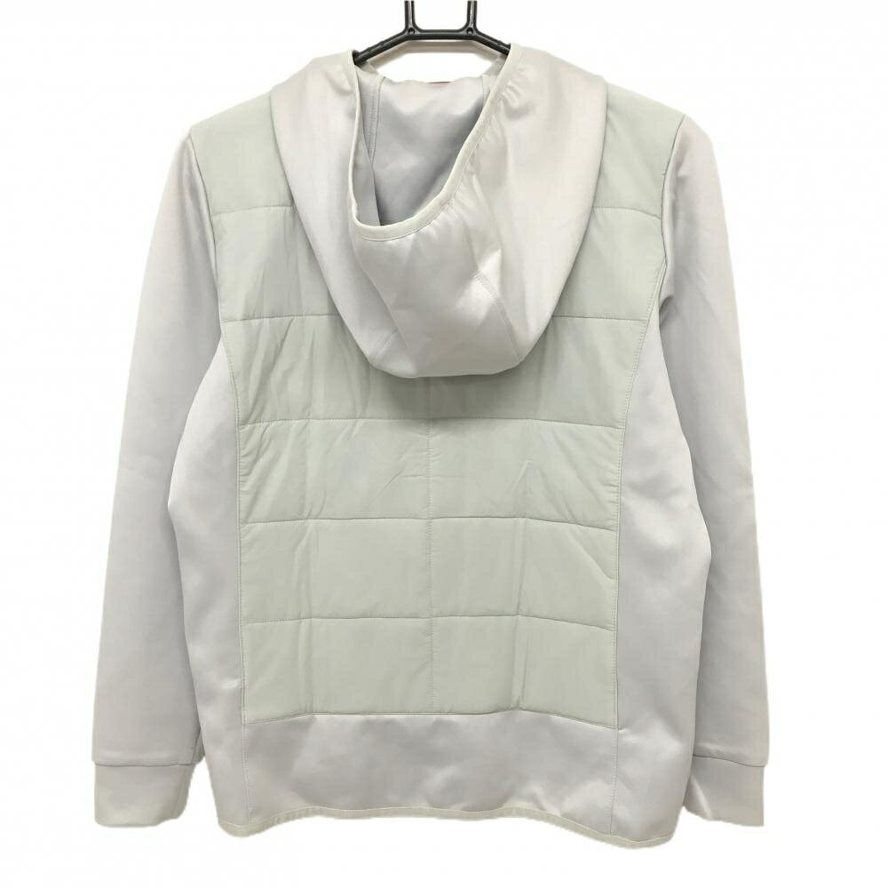 マリクレールスポーツ フード付き切替中綿ジャケット ライトグレー 身頃中綿 レディース L ゴルフウェア marie claire