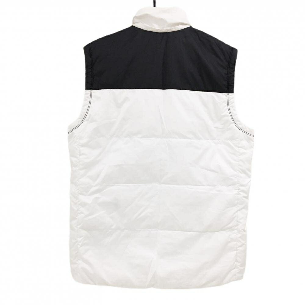 ニューバランス ダウンベスト 白×黒 バイカラー メンズ 4(M) ゴルフウェア New Balance