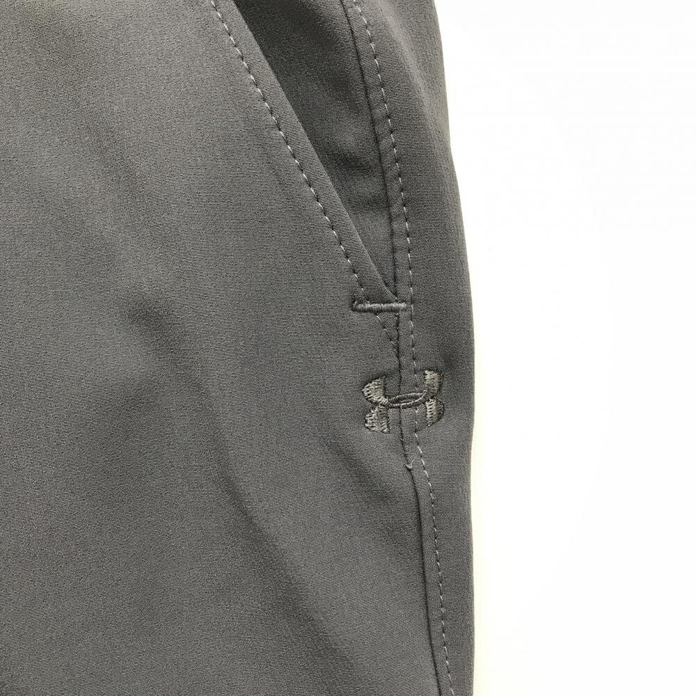 【美品】アンダーアーマー パンツ グレー 裏微起毛 シンプル メンズ 76 ゴルフウェア UNDER ARMOUR