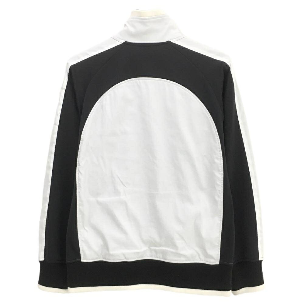 カッパ ジャケットブルゾン 白×黒 裏起毛 一部ニット メンズ M ゴルフウェア Kappa