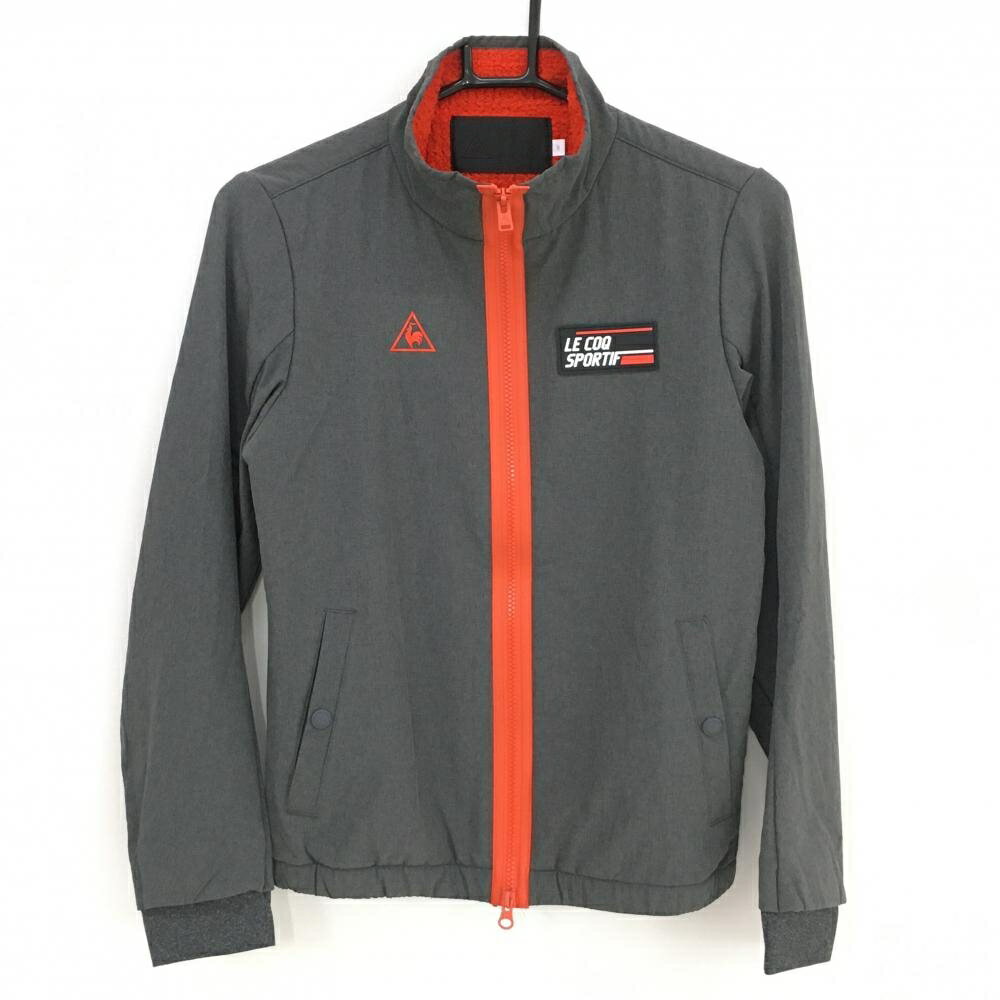 ルコックゴルフジャケットグレー×オ...