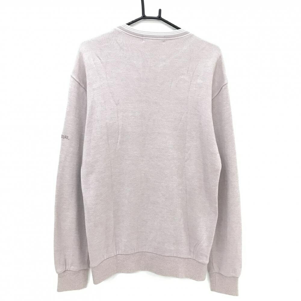 アダバット セーター ピンクベージュ 前身頃刺しゅう ニット メンズ 46(M) ゴルフウェア adabat