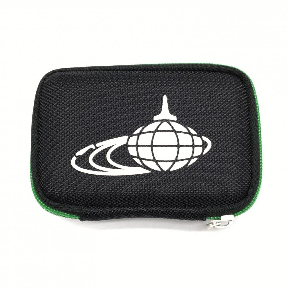 【美品】ビームスゴルフ ティーケース 黒×白 ポーチ 小物入れ ロゴゴルフ BEAMS GOLF