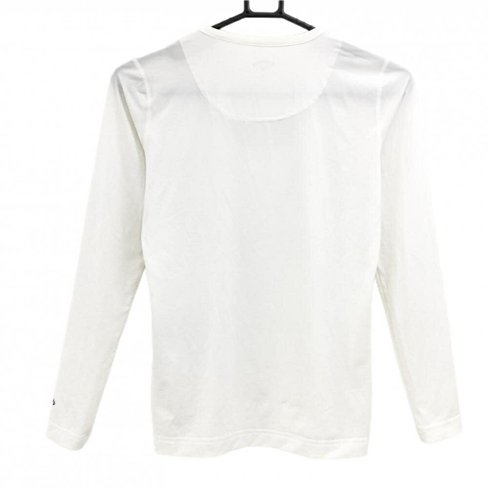 【超美品】キャロウェイ インナーシャツ 白 袖口ロゴ レディース S ゴルフウェア Callaway