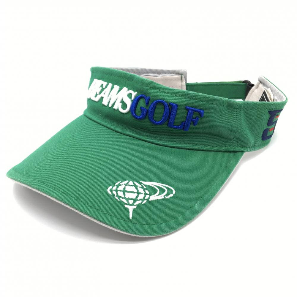 【当店ポイント10倍！楽天スーパーセル期間限定】ビームスゴルフ サンバイザー グリーン×白 立体ロゴ刺しゅう 54-56cm ゴルフウェア BEAMS GOLF