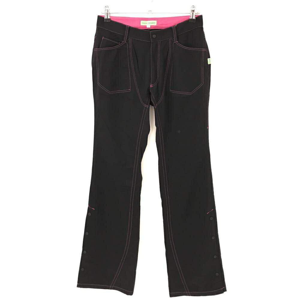 Pants - 【新品】ビバハート パンツ 黒×ピンク 裏起毛 裾ボタン メンズ 76 ゴルフウェア VIVA HEART