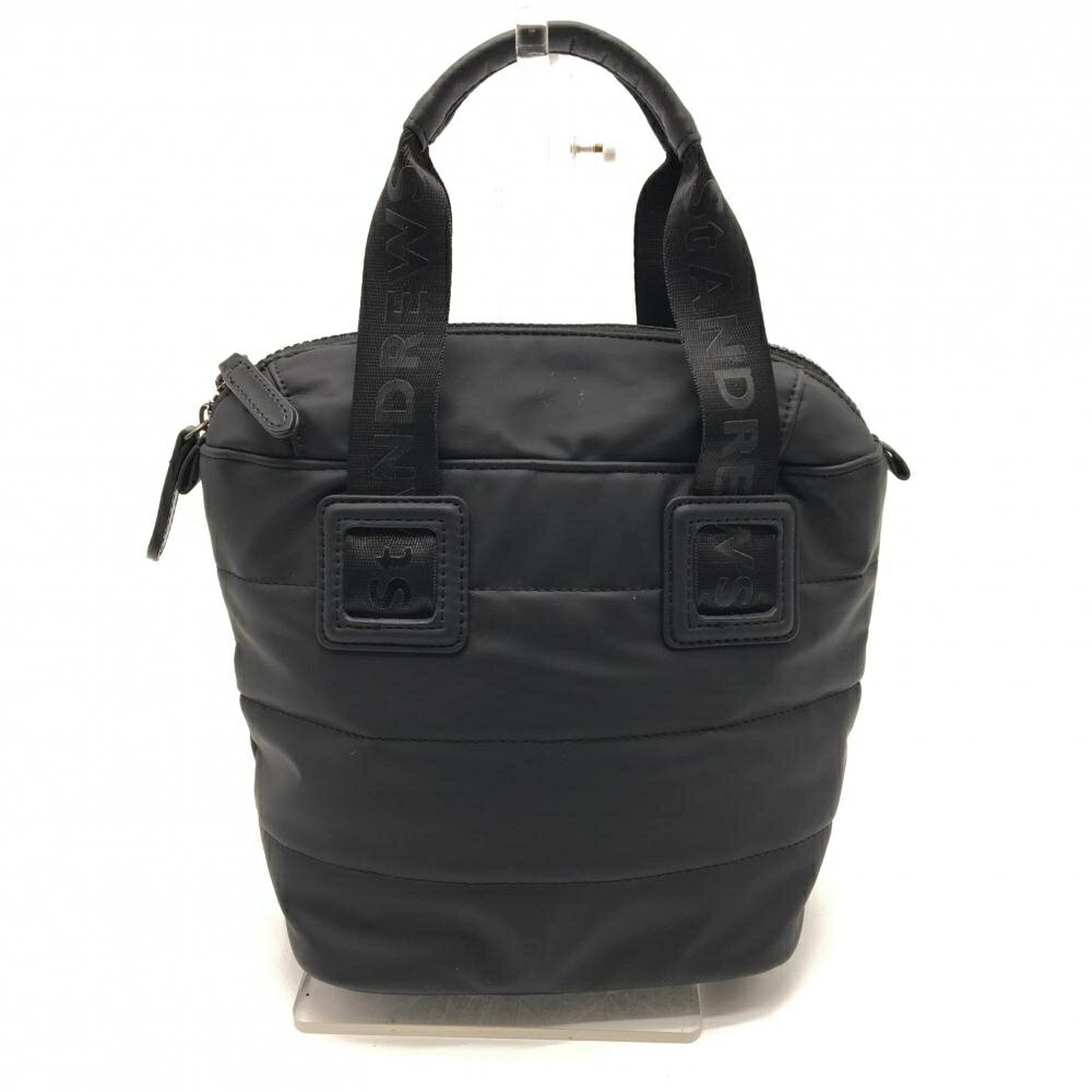 【超美品】セントアンドリュース カートバッグ 黒 持ち手ロゴ ゴルフ St ANDREWS