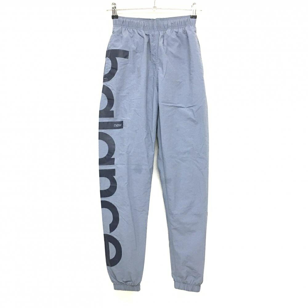 ニューバランス パンツ ブルーグレー ロゴネイビー 裏起毛 レディース 0(S) ゴルフウェア New Balance