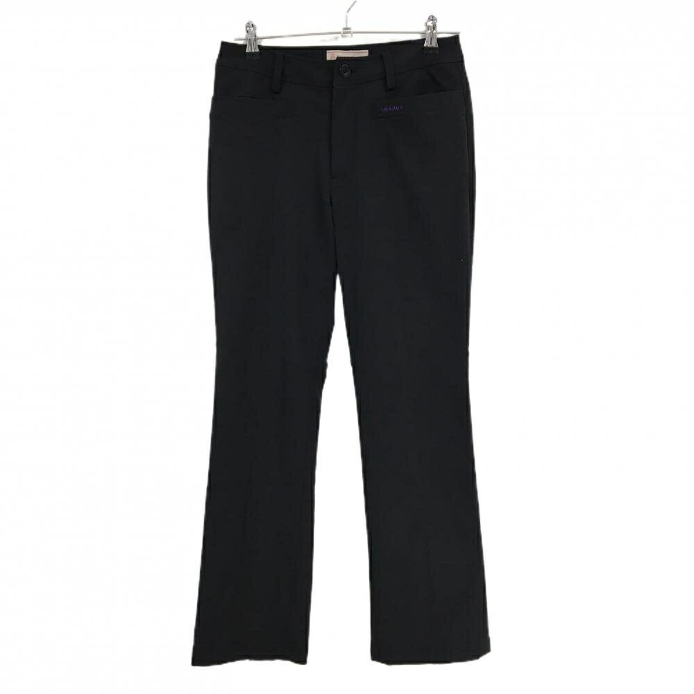 MUスポーツパンツ黒後ファスナーレ...