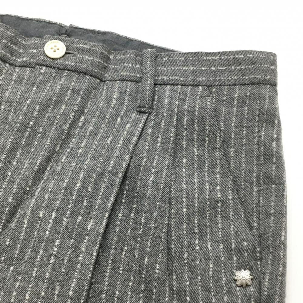 【超美品】セントアンドリュース パンツ グレー×白 ストライプ ウール混 メンズ M ...
