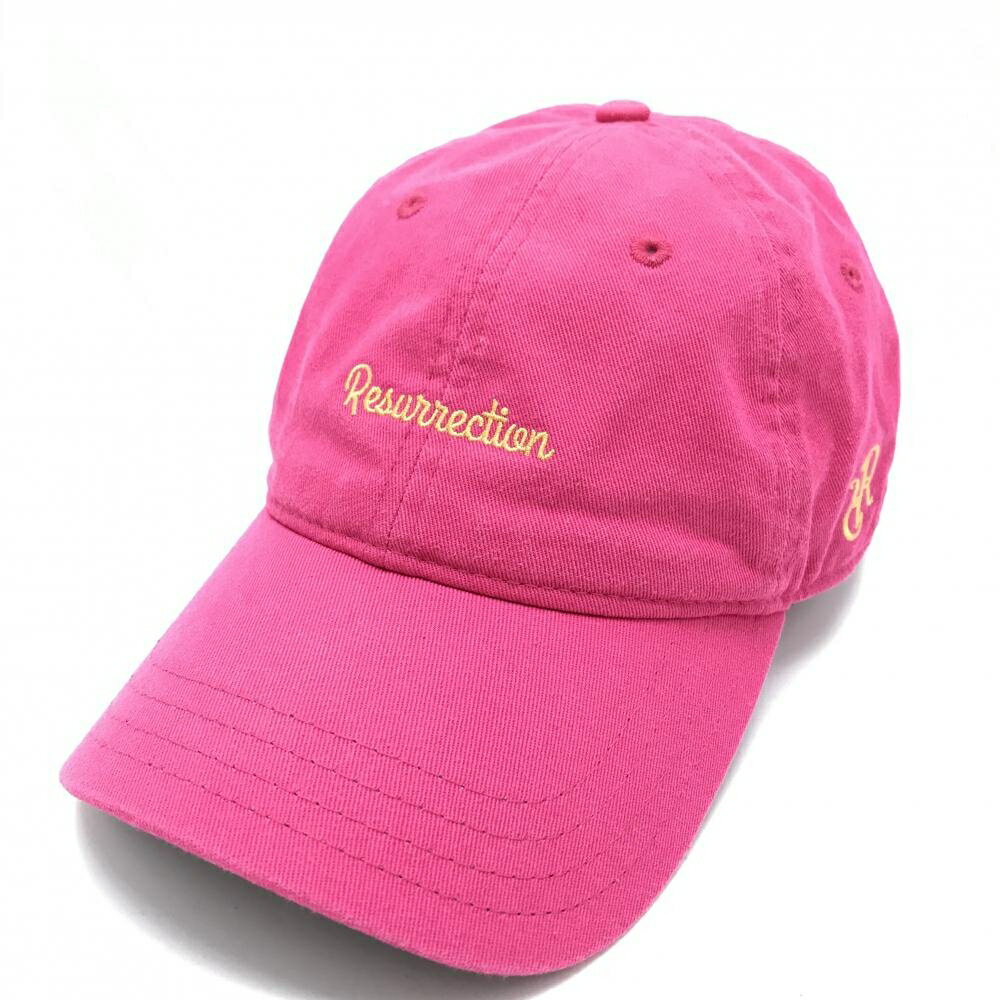 レザレクション キャップ ピンク ロゴ刺しゅう ゴルフウェア Resurrection