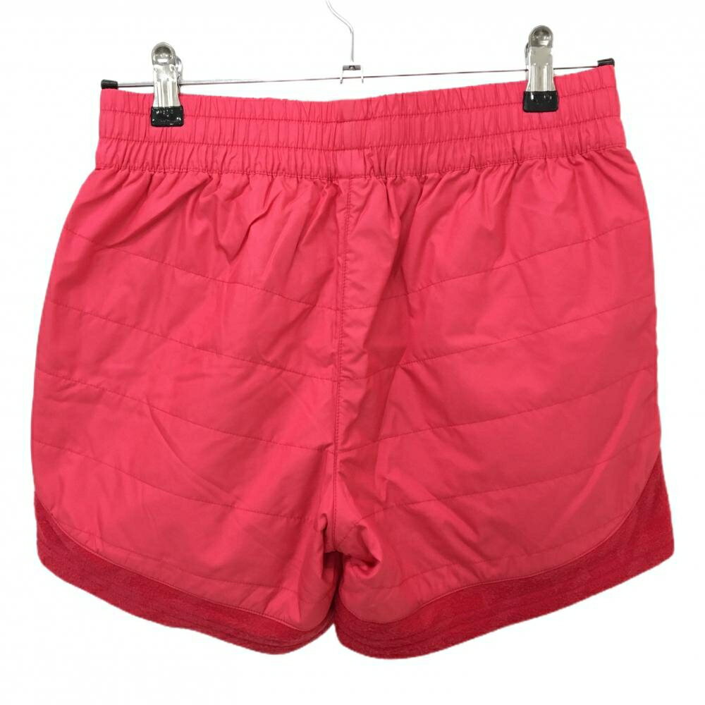 【美品】ミズノ ショートパンツ ピンク 一部起毛地 キルティング ウエストゴム レディース M ゴルフウェア MIZUNO