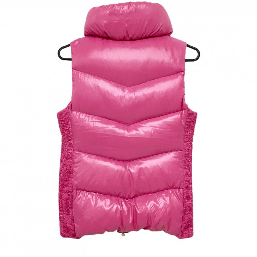 ブラックアンドホワイト ダウンベスト ピンク 軽量 サイドストレッチ レディース 1(S) ゴルフウェア Black＆White