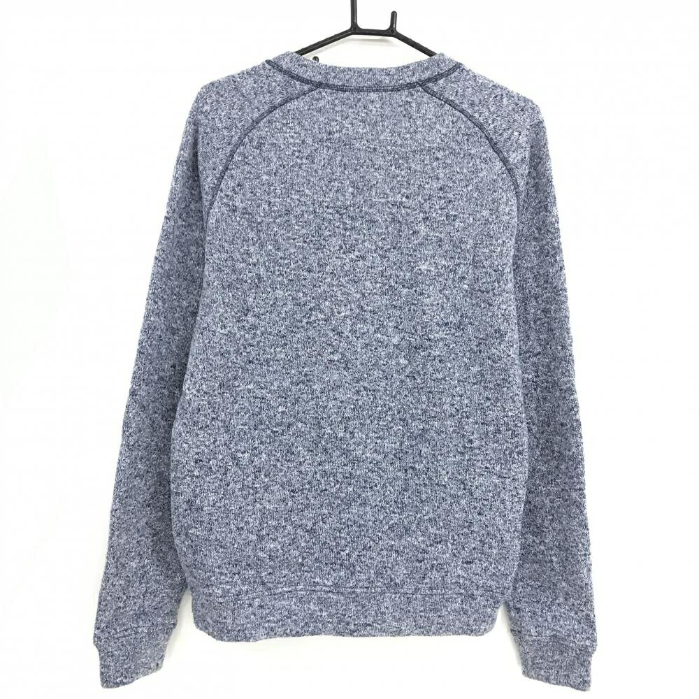 【美品】プーマ セーター 杢ネイビー ニット 裏起毛 Vネック メンズ XL ゴルフウェア PUMA