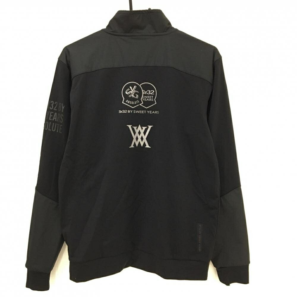 SY32 ジャケット 黒 異素材 ストレッチ メンズ M ゴルフウェア SY32 BY SWEET YEARS