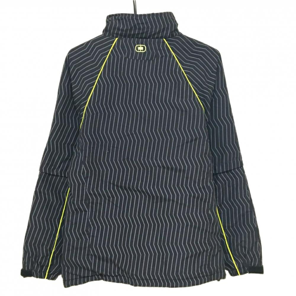 【美品】オジオ 中綿ジャケット 黒×白 袖着脱可 ライン メンズ M ゴルフウェア OGIO