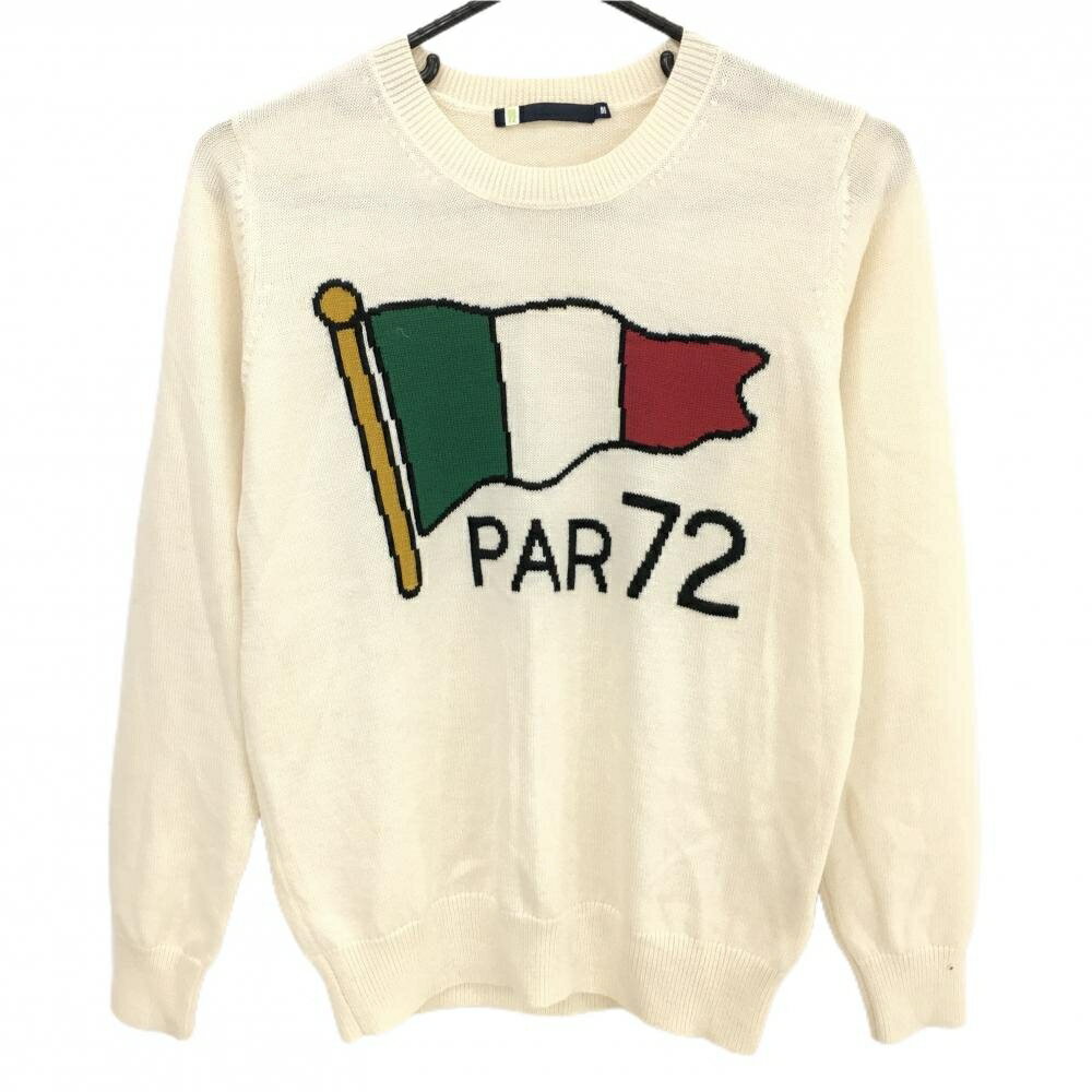 【当店ポイント10倍！楽天スーパーセル期間限定】【超美品】パーセッタンタドゥエ セーター 白×黒 フラ..