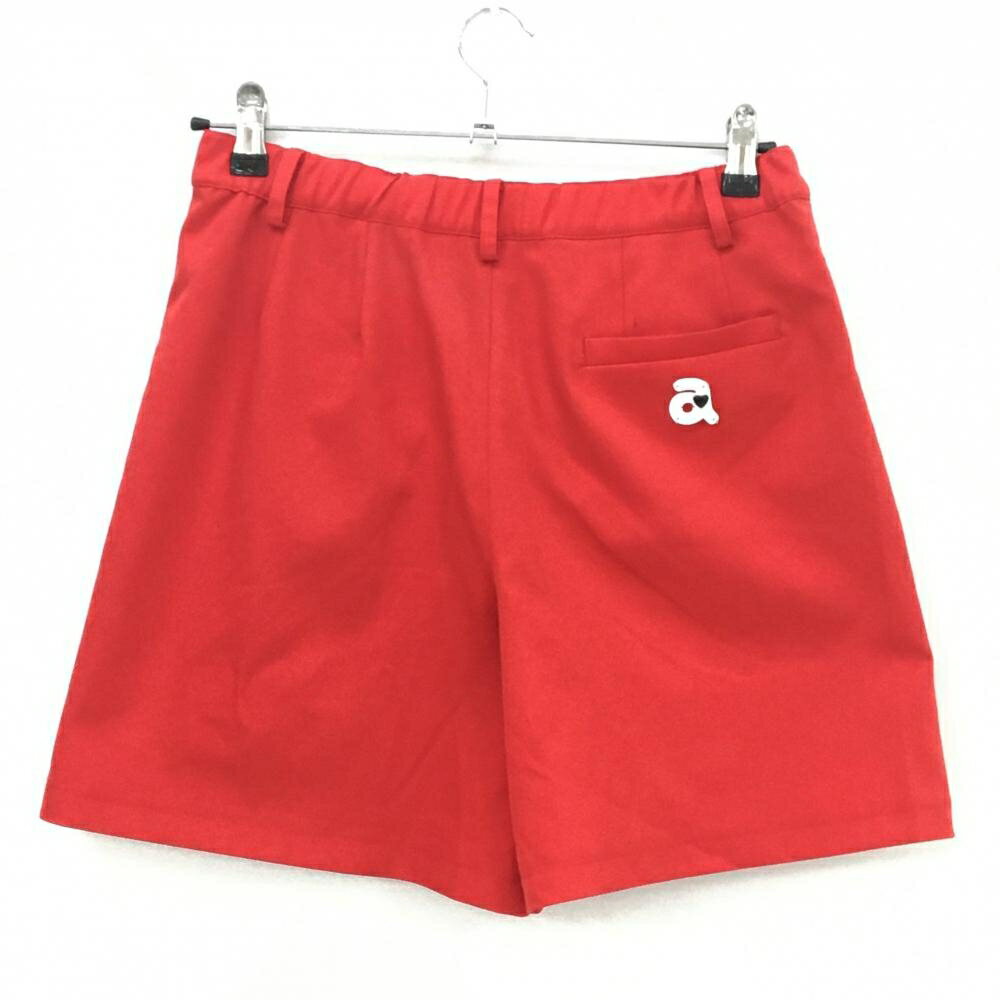 【美品】アルチビオ キュロットスカート レッド×白×黒 ロゴボタン ストレッチ レディース 40(L) ゴルフウェア archivio