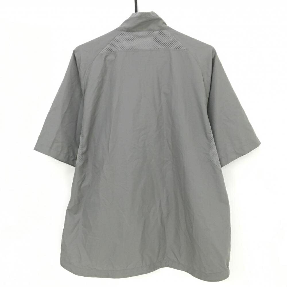 【美品】ナイキ 半袖ジャケット カーキグレー 一部メッシュ DRI-FIT メンズ XL ゴルフウェア NIKE