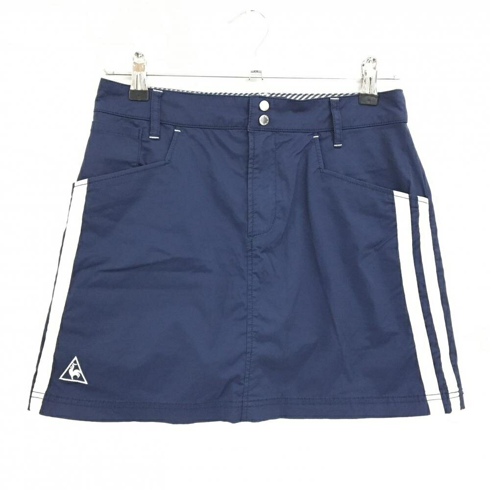 ルコックゴルフスカートネイビー×白...