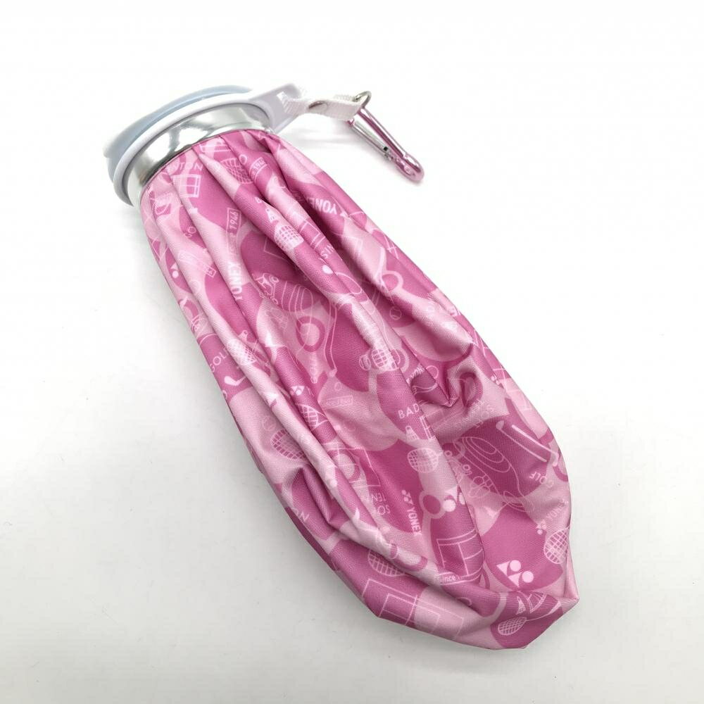 【新品】ヨネックス 氷嚢 ピンク 総柄 アイスバッグ カラビナ付 直径25cmゴルフ YONEX