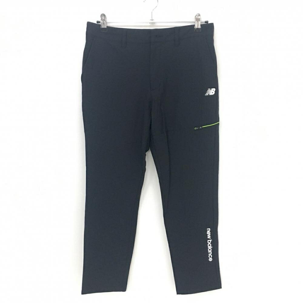 【美品】ニューバランス パンツ 黒 吸汗速乾 UVカット ストレッチ メンズ 4(M) ゴルフウェア 2024年モデル New Balance