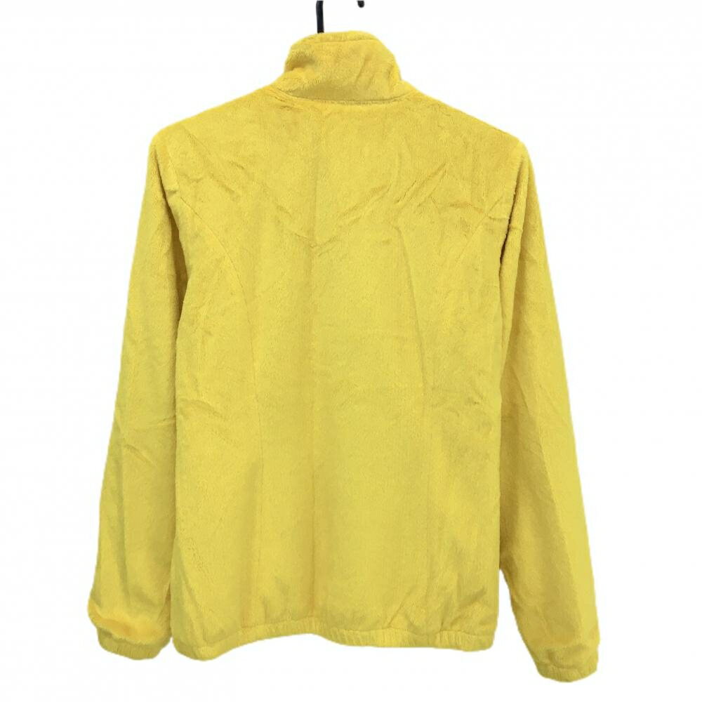 【美品】プーマ ボアジャケット イエロー ロゴ刺しゅう レディース O ゴルフウェア PUMA