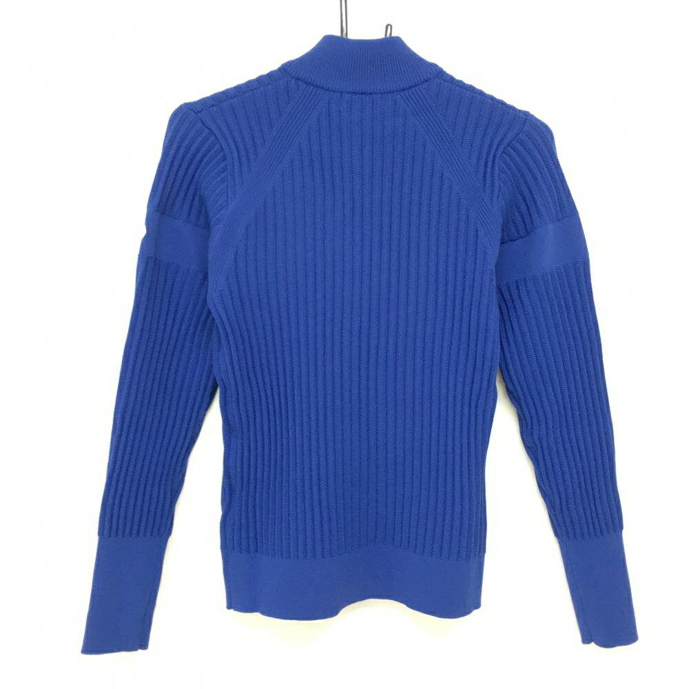 【新品】ブリヂストン ニットジャケット ブルー 袖ロゴ 撥水 ULTICORE レディース M ゴルフウェア Bridgestone