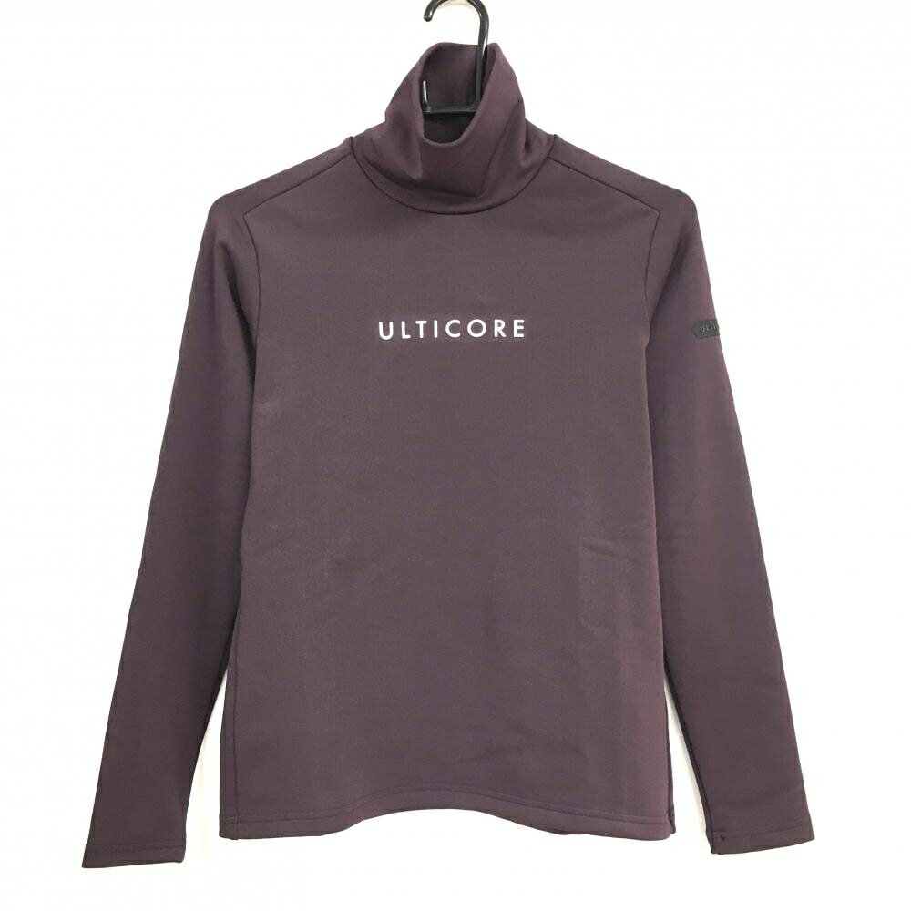 【新品】ブリヂストン 長袖ハイネックシャツ ボルドー 裏起毛 ULTICORE ストレッチ レディース M ゴルフウェア Bridgestone