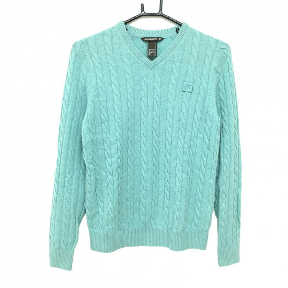 新品未使用 ゾーイ ゴルフ ウール カシミア セーター オリーブ アーガイル 新品未使用 ゾーイ ゴルフ ウール カシミア セーター オリーブ