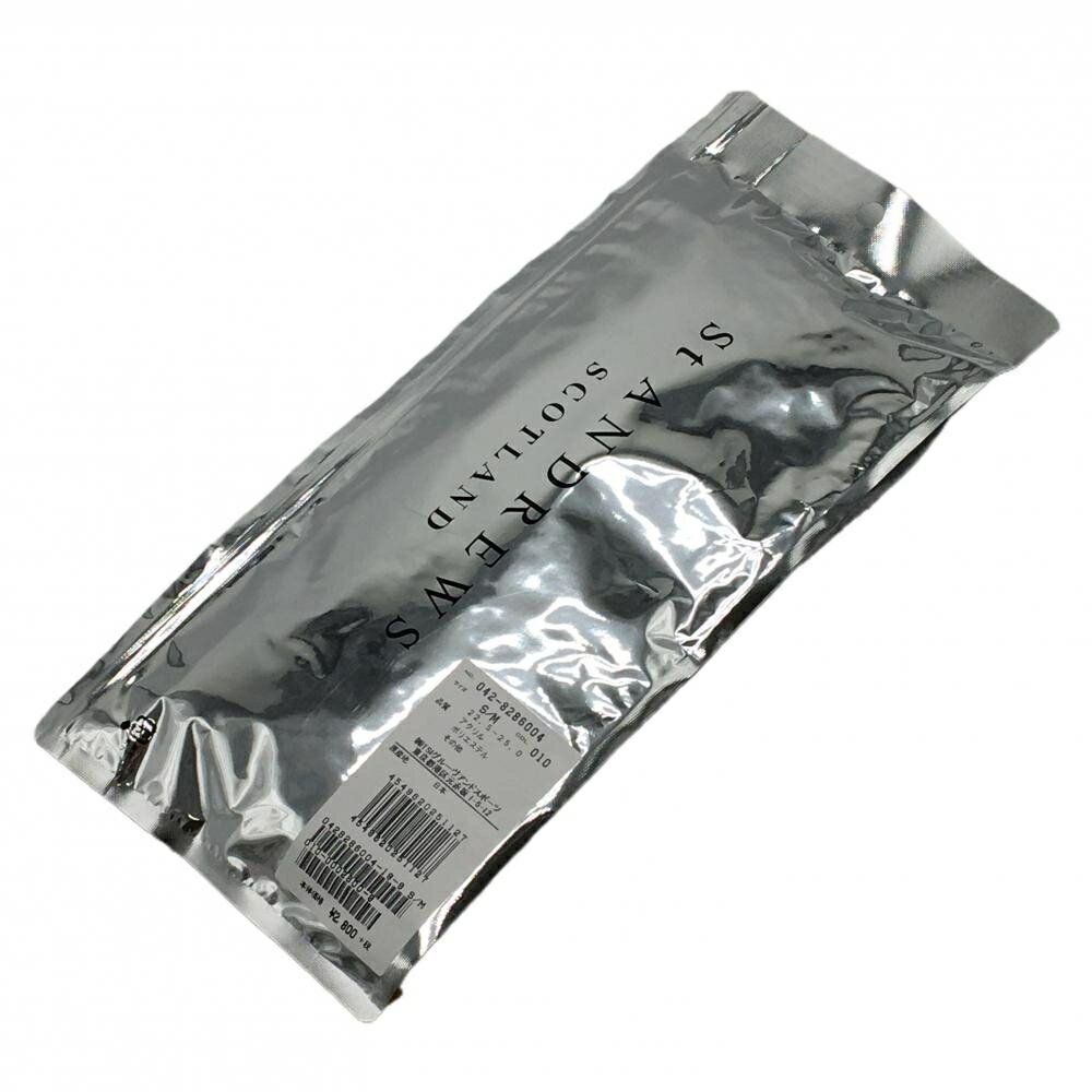 【新品】セントアンドリュース ニーハイソックス 黒×ゴールド 抗菌防臭加工 レディース S/M 22.5-25.0 ゴルフウェア St ANDREWS