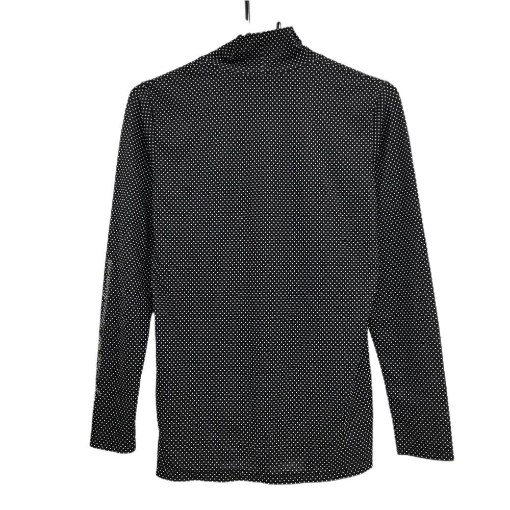 【超美品】23区スポーツ ハイネックインナーシャツ 黒×白 ドット柄 レディース L ゴルフウェア 23区 reonard-10181457 レオナード 楽天市場店 サンプル画像2