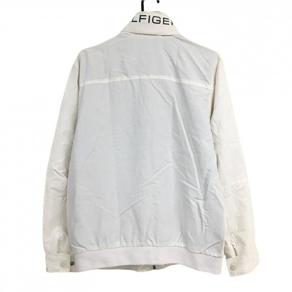 トミーヒルフィガー ジャケットブルゾン 白 裏地メッシュ フード収納可 メンズ L/G ゴルフウェア Tommy Hilfiger Golf