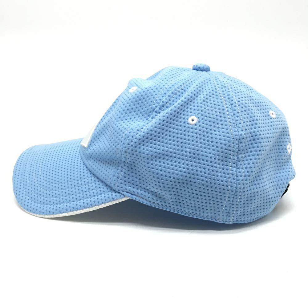 【超美品】オノフ キャップ ライトブルー メッシュ調 立体ロゴ ゴルフウェア ONOFF