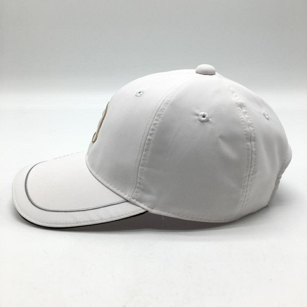 【美品】アルチビオ キャップ 白×ベージュ マーカー取付可 ロゴ刺しゅう ゴルフウェア archivio