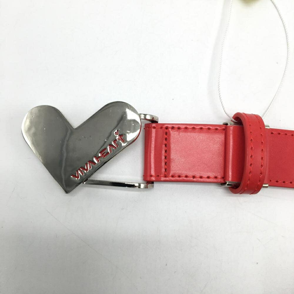 【新品】ビバハート トップ式ベルト レッド ハート レディース 40 ゴルフウェア VIVA HEART