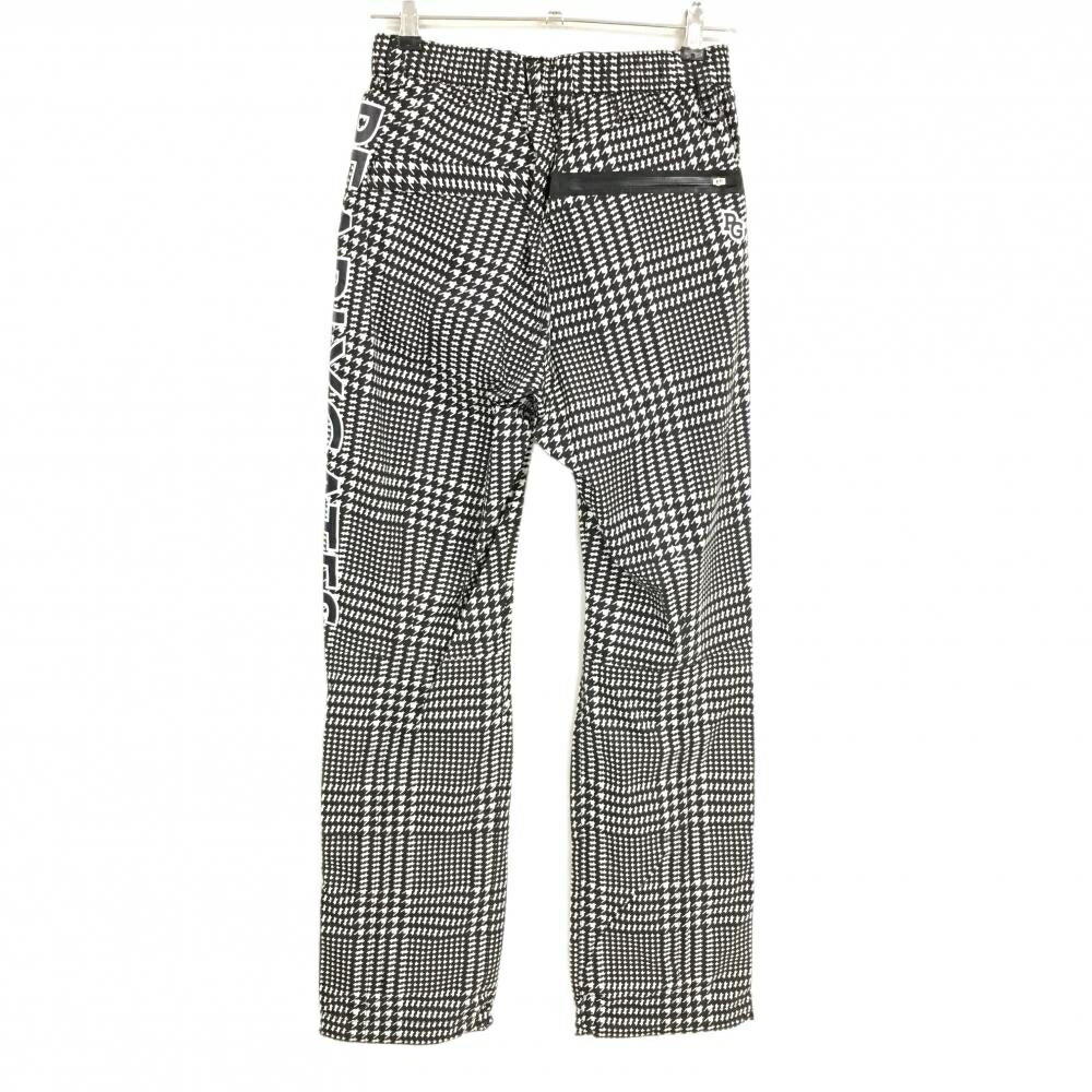 【新品】パーリーゲイツ レインパンツ 黒×白 千鳥格子 内側ニコちゃん スマイル レディース 0(S) ゴルフウェア PEARLY GATES