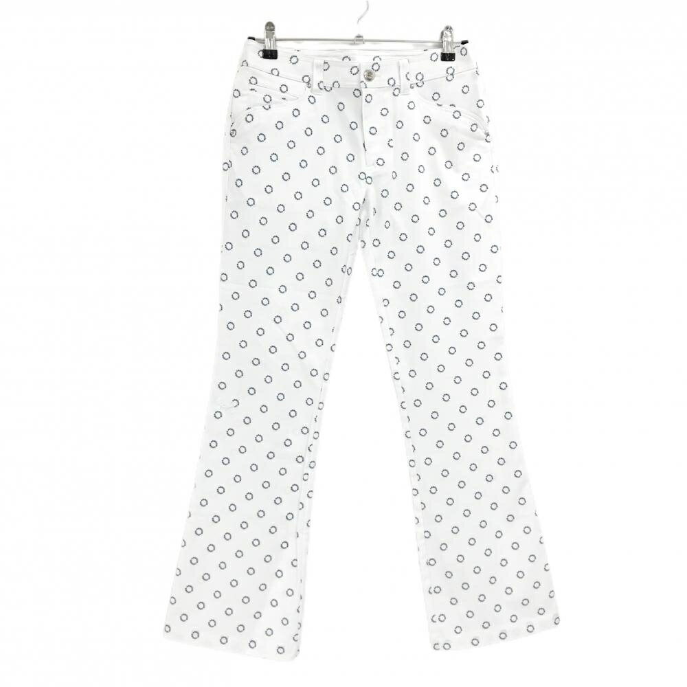 アンダーアーマーパンツ白×ネイビー...