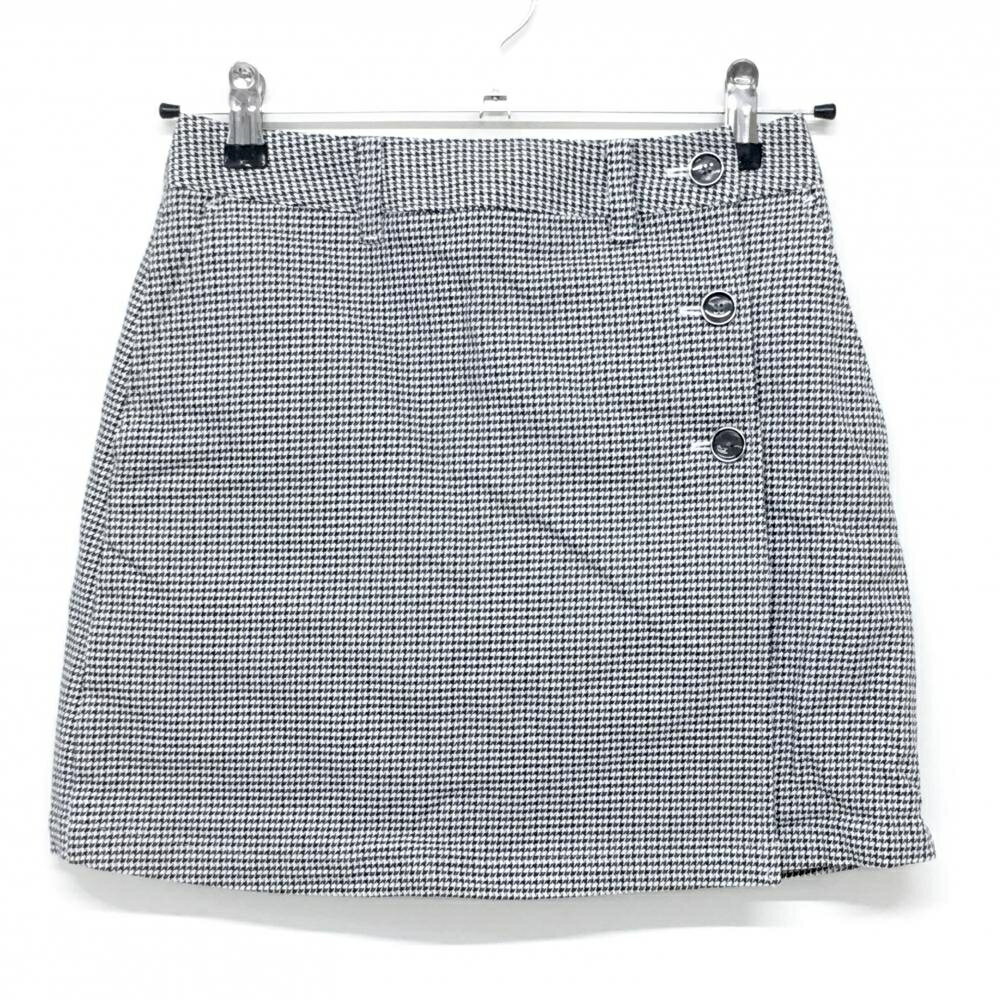 【美品】タイトリスト スカート 白×黒 千鳥格子 内側インナーパンツ レディース S ゴルフウェア TITLEIST