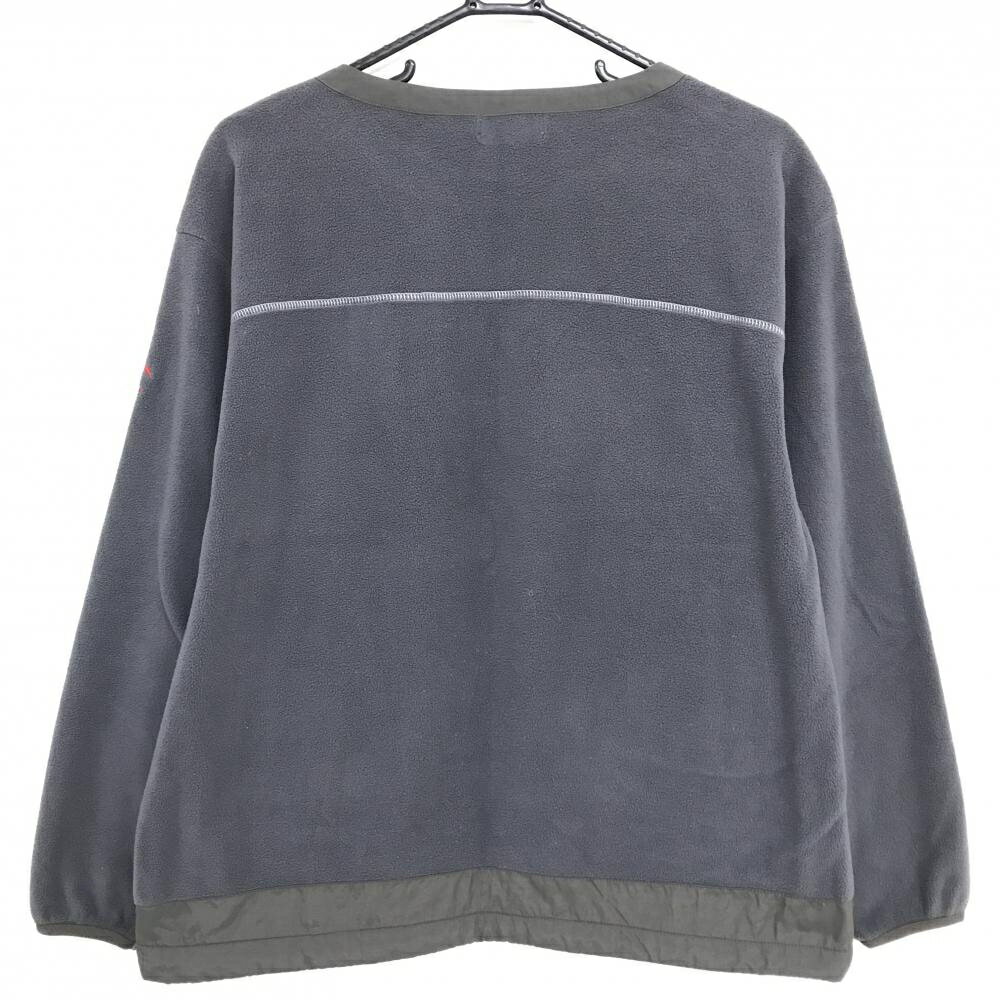 マンシングウェア フリーストレーナー ダークグレー×カーキ系 肩スナップボタン 裾ドローコード レディース L ゴルフウェア Munsingwear