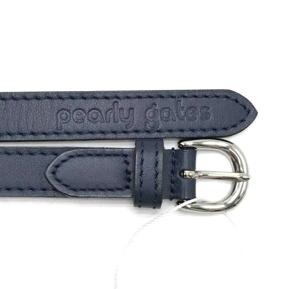 【新品】パーリーゲイツ ベルト ネイビー 裏イエロー レディース ゴルフウェア PEARLY GATES