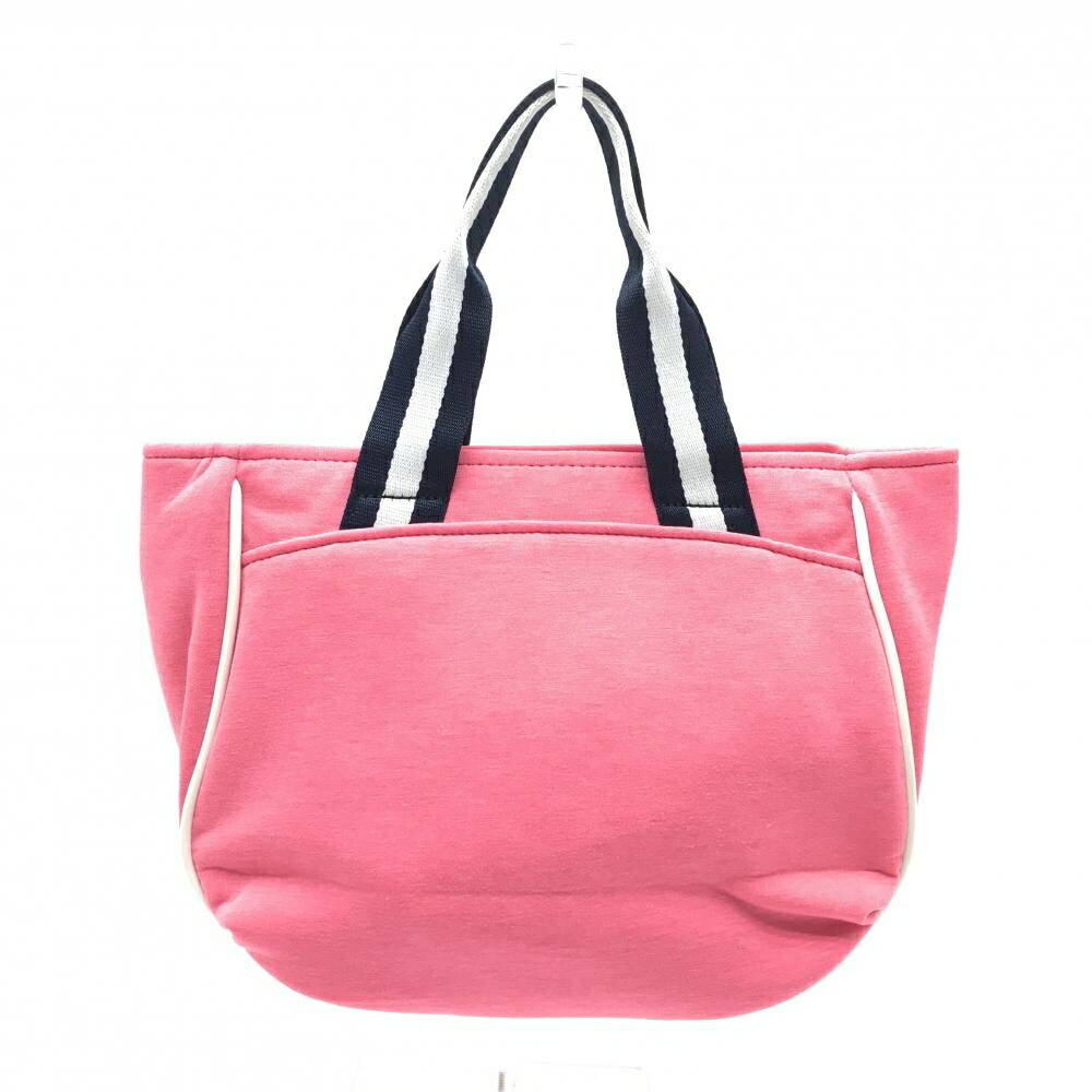 【超美品】マンシングウェア カートバッグ ピンク×ネイビー ペンギン刺しゅう マグネットゴルフ Munsingwear